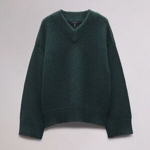 Rag & Bone Danica V-Neck Sweater - Dark Green